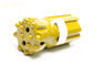 T38 Thread Button Bit , 64 MM T38 RG Hard Rock Drill Bits In Gold Yellow Color